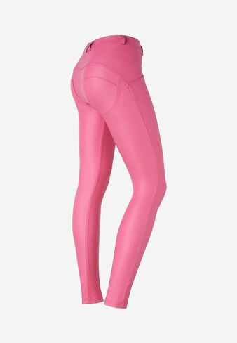 FREDDY WR.UP WR.UP® Super Skinny Push Up Trousers in Eco Leather, Pink, L in Saudi Arabia