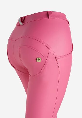 FREDDY WR.UP WR.UP® Super Skinny Push Up Trousers in Eco Leather, Pink, L in Saudi Arabia