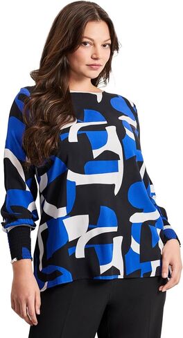Avenue Women's Plus Size Geo Printed Tunic in Kuwait