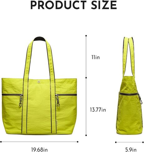 Large Canvas Tote Bag for Women with Zipper, Lightweight Heavy Duty Work Tote Bags for Travel, Work, School, Nurse in Saudi Arabia