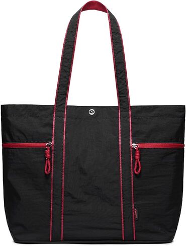 Large Canvas Tote Bag for Women with Zipper, Lightweight Heavy Duty Work Tote Bags for Travel, Work, School, Nurse in Saudi Arabia