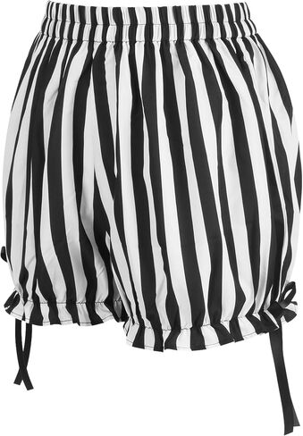 Daisy corsets Women's Daisy Corsets Womens 2 Pc Burlesque White/Black Striped Steel Boned Corset & Bloomers - Plus Size in Saudi Arabia