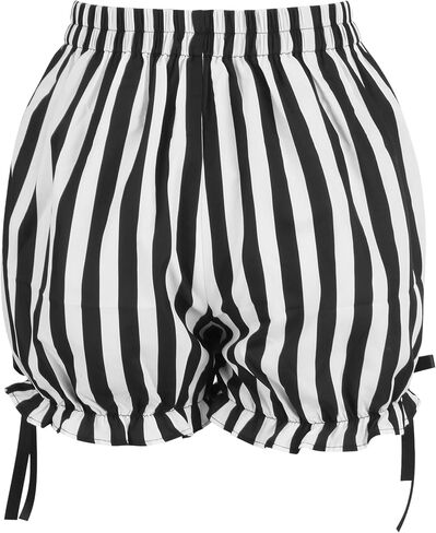 Daisy corsets Women's Daisy Corsets Womens 2 Pc Burlesque White/Black Striped Steel Boned Corset & Bloomers - Plus Size in Saudi Arabia