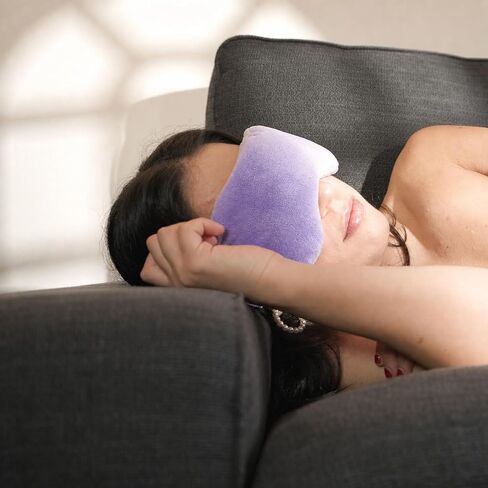 Weighted Lavender Eye Mask for Sleeping, Yoga, Dry Eyes, Headache, Migraine Relief - Great Relaxation Gifts for Mom, Dad, Women, Men - Aromatherapy Lavender Eye Pillow Gift in Kuwait