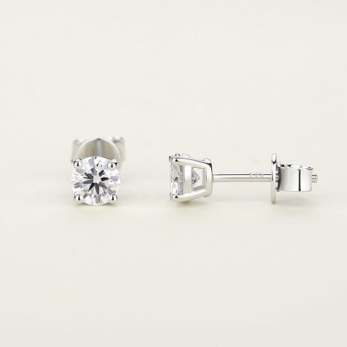 Moissanite Stud Earrings GRA-Certified Lab Created Diamond 18K Gold Plated 925 Sterling Silver Earring Jewelry Gifts for Women Men in Saudi Arabia