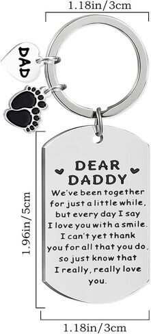 New Dad Gifts First Time Dad Gifts Keychain 1st Fathers Day Gift for New Dads to be Best Father's Day Birthday Christmas Valentines Gift Ideas for Expectant Dads Husband Men Friend in Saudi Arabia