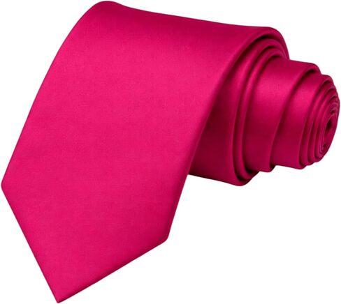 Men's Black Tie – Classic Solid Color Necktie for Men, 3.15" (8cm) Width – Formal, Wedding, Business in Kuwait
