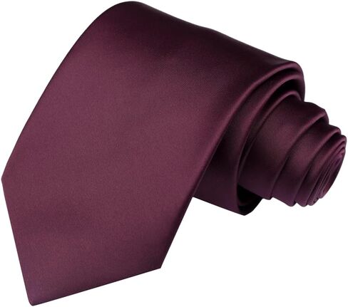Men's Black Tie – Classic Solid Color Necktie for Men, 3.15" (8cm) Width – Formal, Wedding, Business in Kuwait