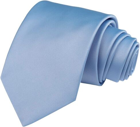 Men's Black Tie – Classic Solid Color Necktie for Men, 3.15" (8cm) Width – Formal, Wedding, Business in Kuwait