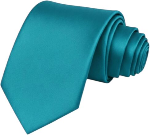 Men's Black Tie – Classic Solid Color Necktie for Men, 3.15" (8cm) Width – Formal, Wedding, Business in Kuwait