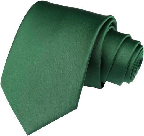 Men's Black Tie – Classic Solid Color Necktie for Men, 3.15" (8cm) Width – Formal, Wedding, Business in Kuwait