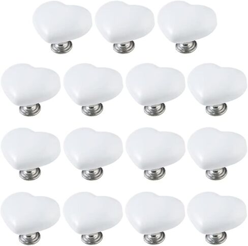 Crystal Knob,Draw Knobs, 15 Packs Wardrobe Handle Door Handle Cute Ceramic Handles for Furniture Children Room Cabinet Handles Drawer Pulls Cupboard Door Pull in Saudi Arabia