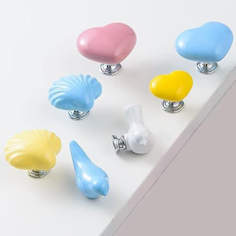Crystal Knob,Draw Knobs, 15 Packs Wardrobe Handle Door Handle Cute Ceramic Handles for Furniture Children Room Cabinet Handles Drawer Pulls Cupboard Door Pull in Saudi Arabia