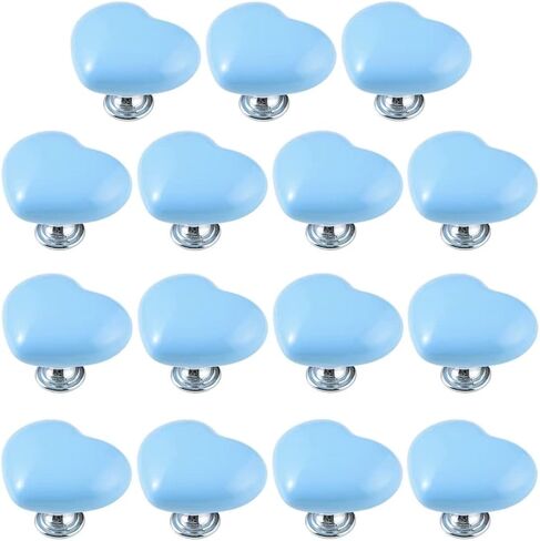 Crystal Knob,Draw Knobs, 15 Packs Wardrobe Handle Door Handle Cute Ceramic Handles for Furniture Children Room Cabinet Handles Drawer Pulls Cupboard Door Pull in Saudi Arabia