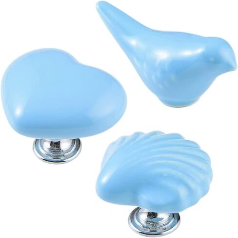 Crystal Knob,Draw Knobs, 15 Packs Wardrobe Handle Door Handle Cute Ceramic Handles for Furniture Children Room Cabinet Handles Drawer Pulls Cupboard Door Pull in Saudi Arabia