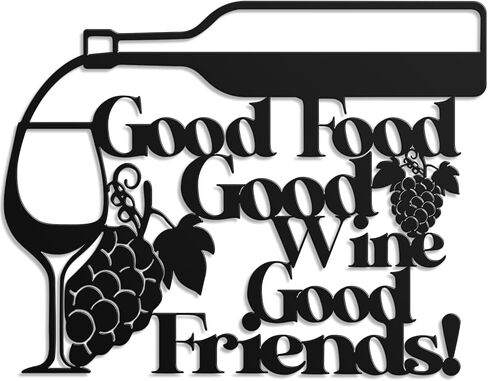 Hnatzu Wine Metal Wall Art -Rustic Tin Poster for Home Bar,Kitchen & Dining Room Decor,Ideal Gift for Wine Lovers in Saudi Arabia