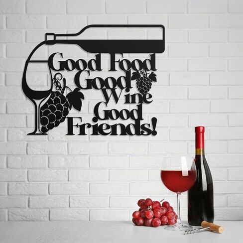 Hnatzu Wine Metal Wall Art -Rustic Tin Poster for Home Bar,Kitchen & Dining Room Decor,Ideal Gift for Wine Lovers in Saudi Arabia