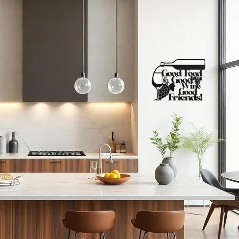 Hnatzu Wine Metal Wall Art -Rustic Tin Poster for Home Bar,Kitchen & Dining Room Decor,Ideal Gift for Wine Lovers in Saudi Arabia