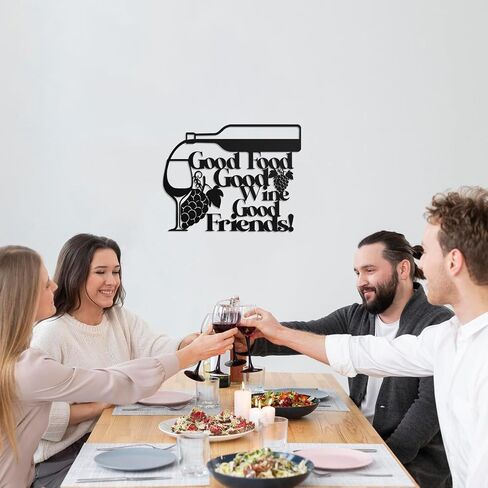 Hnatzu Wine Metal Wall Art -Rustic Tin Poster for Home Bar,Kitchen & Dining Room Decor,Ideal Gift for Wine Lovers in Saudi Arabia