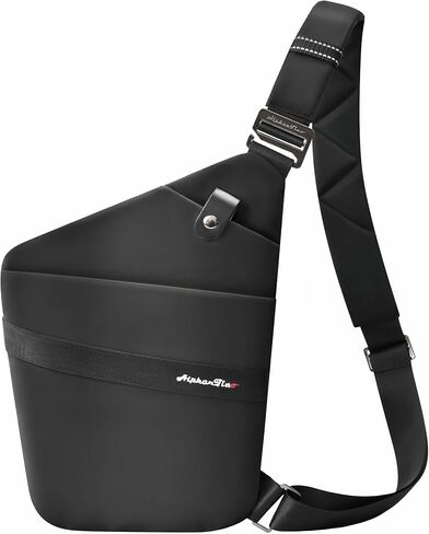 Anti-Theft Crossbody Bag for Women & Men - Pickpocket Proof Lockable Zipper, RFID Blocking, Hidden Pockets & Slash-Resistant Slim Sling Bag For Travel (Black) in Saudi Arabia