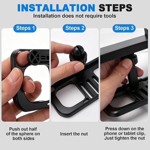 Drone Tablet Mount Holder - Universal Adjustable 4.7-12.9" Bracket Compatible with Dji Mavic 2/Zoom/Pro Mini 2/2S/SE, Air 2/2S, Pro/Spark/ZINO Controllers, Extended Control Phone Clip with Lanyard in Kuwait