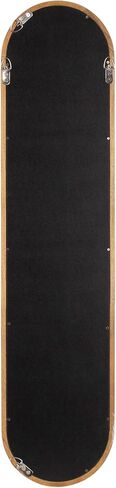 Kate and Laurel Talma Modern Slim Panel Wall Mirror, 9 x 36, Natural Wood, Transitional Narrow Mirror for Use as Versatile Entryway or Bedroom Wall Decor in Kuwait