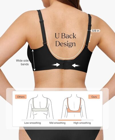 Popilush Bundle - 2 Items Wireless Bras (Black L) in Saudi Arabia