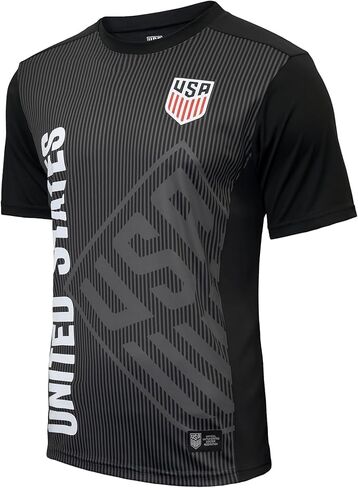 Icon Sports U.S. Soccer USMNT Poly Soccer T-Shirt Adult Unisex Men - Club Navy Color in Kuwait