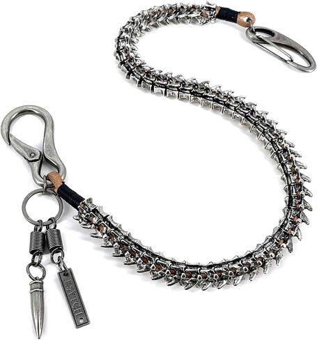 Strong Punk Rocker Biker Jeans Pants Chain Studs Keel Key Chain Mens Wallet Chain in Saudi Arabia
