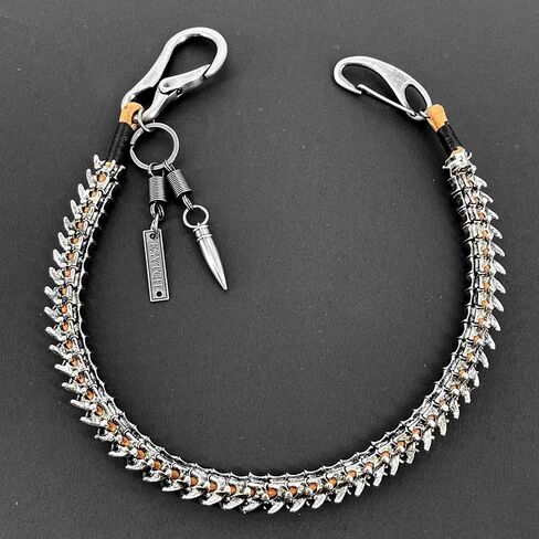 Strong Punk Rocker Biker Jeans Pants Chain Studs Keel Key Chain Mens Wallet Chain in Saudi Arabia