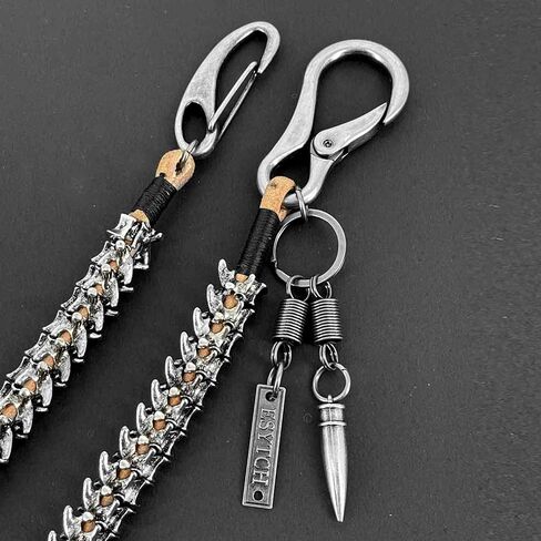 Strong Punk Rocker Biker Jeans Pants Chain Studs Keel Key Chain Mens Wallet Chain in Saudi Arabia