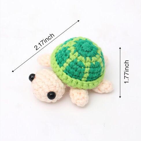 Crochet Turtle Keychain - Handmade Knit Turtle Cute Keychain for Bag, Braided Purse Car Keychain Accessories, Unique Slow Down Gift for Women, Kids, Teen Girls, Friends, Girlfriend, Mom, Woven Crafts in Saudi Arabia