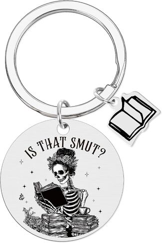 Smutty Book Lovers Gifts Keychain Bookish Keychain Gifts, Is That Smut Key Chain for Book Lovers, Dark Romance Book Accessories, Book Clubs Smut Reader Bookworm Christmas Birthday Present in Saudi Arabia