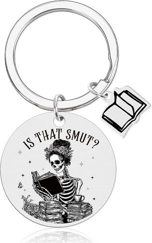 Smutty Book Lovers Gifts Keychain Bookish Keychain Gifts, Is That Smut Key Chain for Book Lovers, Dark Romance Book Accessories, Book Clubs Smut Reader Bookworm Christmas Birthday Present in Saudi Arabia