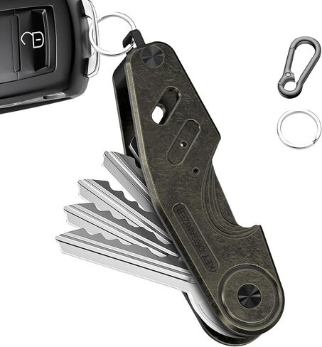 Key Organizer,Compact Key Holder,Compact Key Chain Organizer,Minimalist Anti-Tangle Daily Key Chain in Saudi Arabia