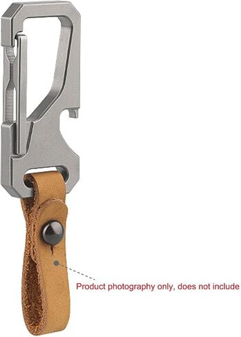 Titanium Carabiner Keychain for Men, Heavy Duty Key Ring Clip with Bottle Opener, EDC Multitool Holder for Keys Belt in Saudi Arabia