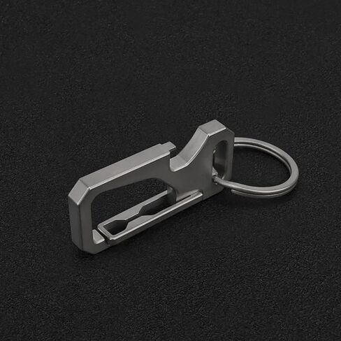 Titanium Carabiner Keychain for Men, Heavy Duty Key Ring Clip with Bottle Opener, EDC Multitool Holder for Keys Belt in Saudi Arabia