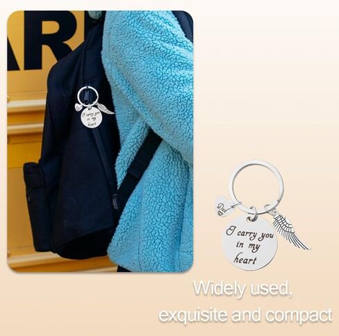 ShiQiao Spl Memorial Keychain Gifts for Loss of Dad Remembrance Sympathy Gifts for Loss of Father Keepsake Bereavement Gift for Daughter Son Memorial Keyring for Women Men Condolence Gift for Friend in Kuwait