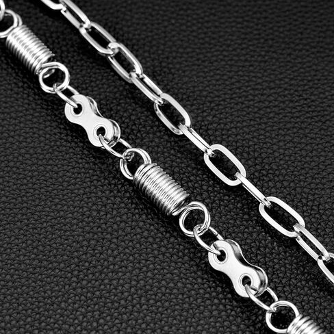 Double-Layer Spring Motorcycle Wallet Chain Biker Pant Chains- Western Cowboy Style for Men & Women | Heavy Metal Jean Accessories (Western Cowboy Style) in Saudi Arabia