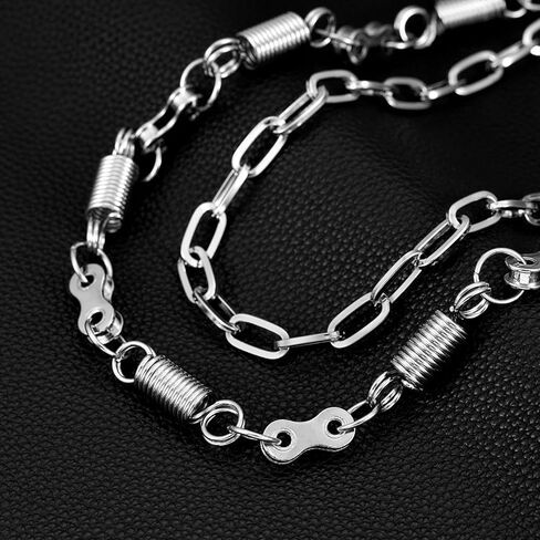 Double-Layer Spring Motorcycle Wallet Chain Biker Pant Chains- Western Cowboy Style for Men & Women | Heavy Metal Jean Accessories (Western Cowboy Style) in Saudi Arabia