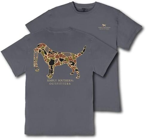 Simply Southern Dog Camo - Hunting - Adult T-Shirt in Kuwait