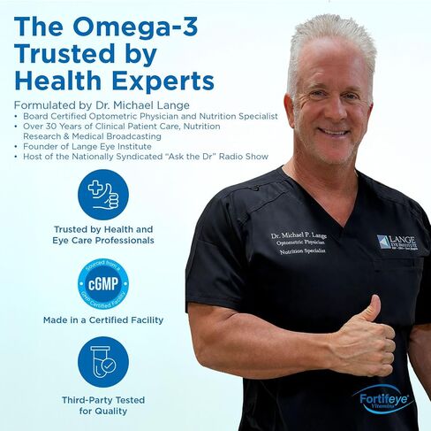 Fortifeye Vitamins Super Omega-3 Max Fish Oil, Lemon Flavor, Natural Triglyceride, 1200 EPA / 900 DHA Per Serv.- 30 Day, 60 Max Softgel Capsules in Kuwait