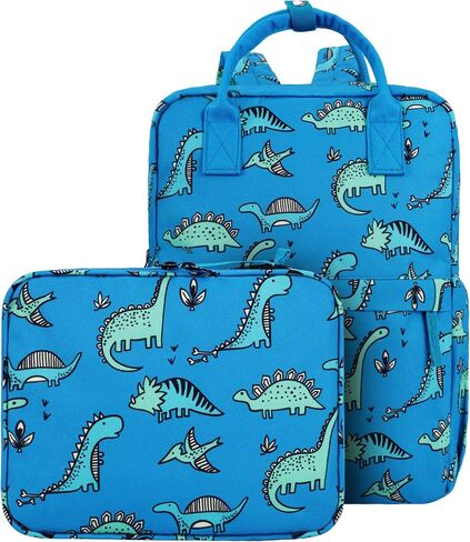 Toddler Backpack Preschool Kindergarten for Boys Girls Kids Small Elementary Backpacks School Bookbag(Blue Dinosaur) in Saudi Arabia