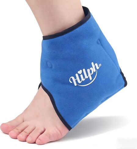 Hilph Ankle Ice Pack for Injuries, Reusable Plantar Fasciitis Cold Pack for Ankle Pain Relief, Hot Cold Therapy Ankle Ice Wrap for Sprained, Achilles Tendonitis, Swelling in Kuwait