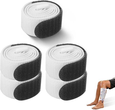 Leg Bag Strap 5pack Catheter Leg Straps Adjustable Urine Drainage Bag Strap Catheter Stabilization Device for Men Women in Saudi Arabia