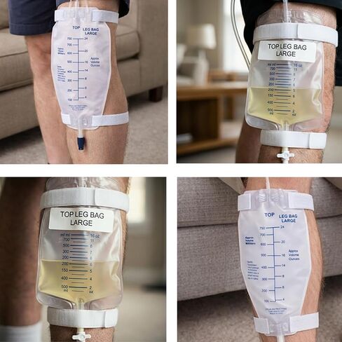 Leg Bag Strap 5pack Catheter Leg Straps Adjustable Urine Drainage Bag Strap Catheter Stabilization Device for Men Women in Saudi Arabia