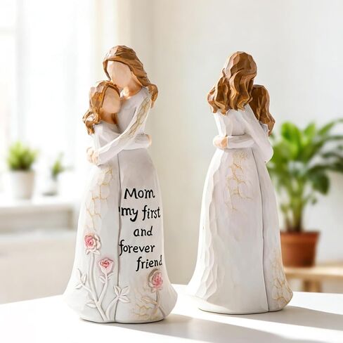Yixiang Mom Birthday Gifts from Daughter - Great Mother Gifts for Birthday Christmas Mothers Day, 6.2" Mother & Daughter Resin Figurine, Meaningful Handcrafted Sculpture Keepsake in Saudi Arabia