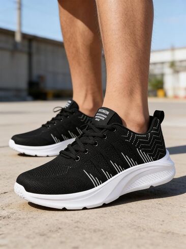 Men's Casual Breathable Mesh Sneakers Lightweight Walking Shoes for Everyday Fashion in Kuwait