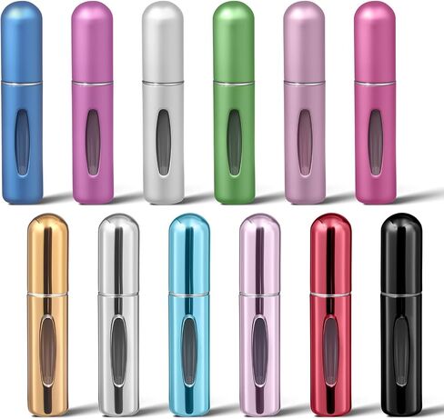 24pcs Travel Perfume Bottle Refillable,0.16oz/5ml Mini Perfume Atomizer,Small Size Portable Refillable Perfume Bottle for Travel,Shopping, Work.Multicolor to Choose in Saudi Arabia