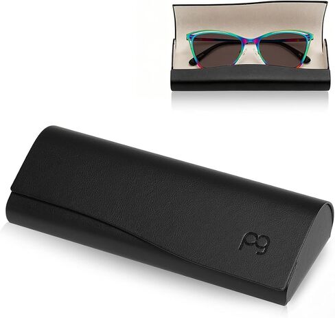 Glasses Case, Portable Sunglasses Case with Magnetic Closure, Protective Eye Glasses Holder in Kuwait